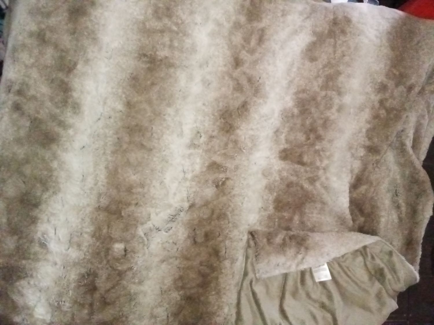Brown Cannon Faux Fur Blanket