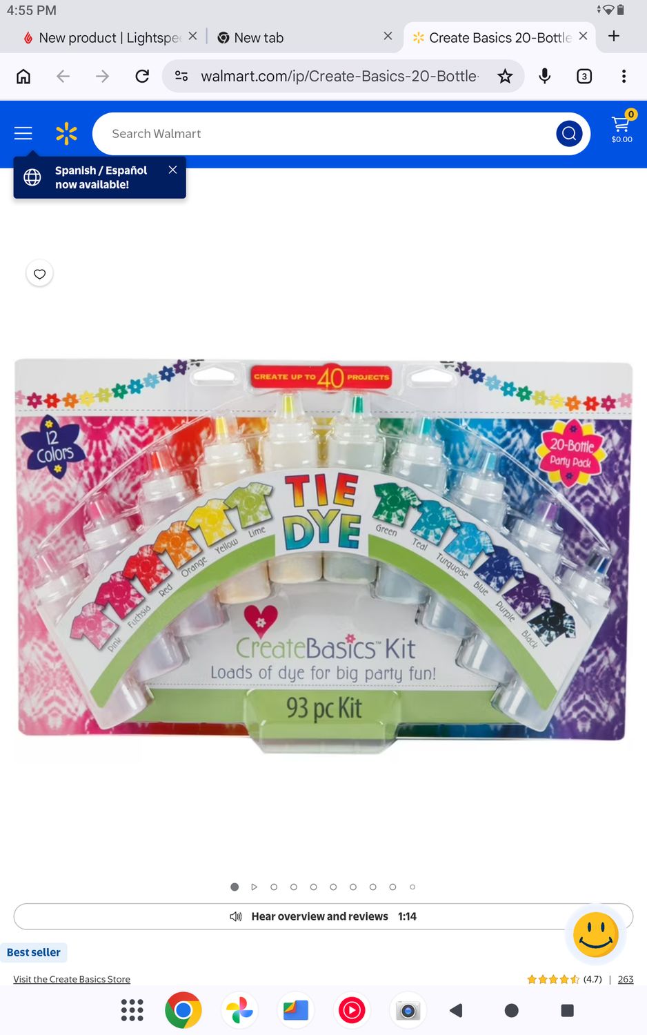 Tie dye kit