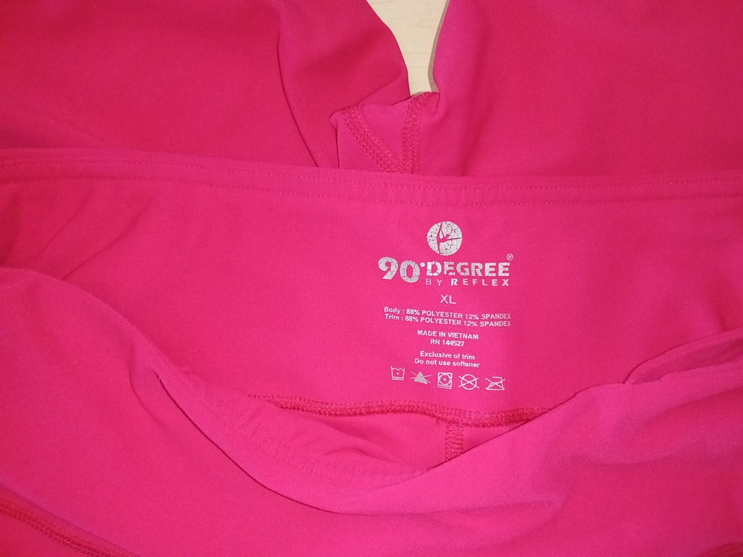 hot pink item is a 90 Degree by Reflex XL