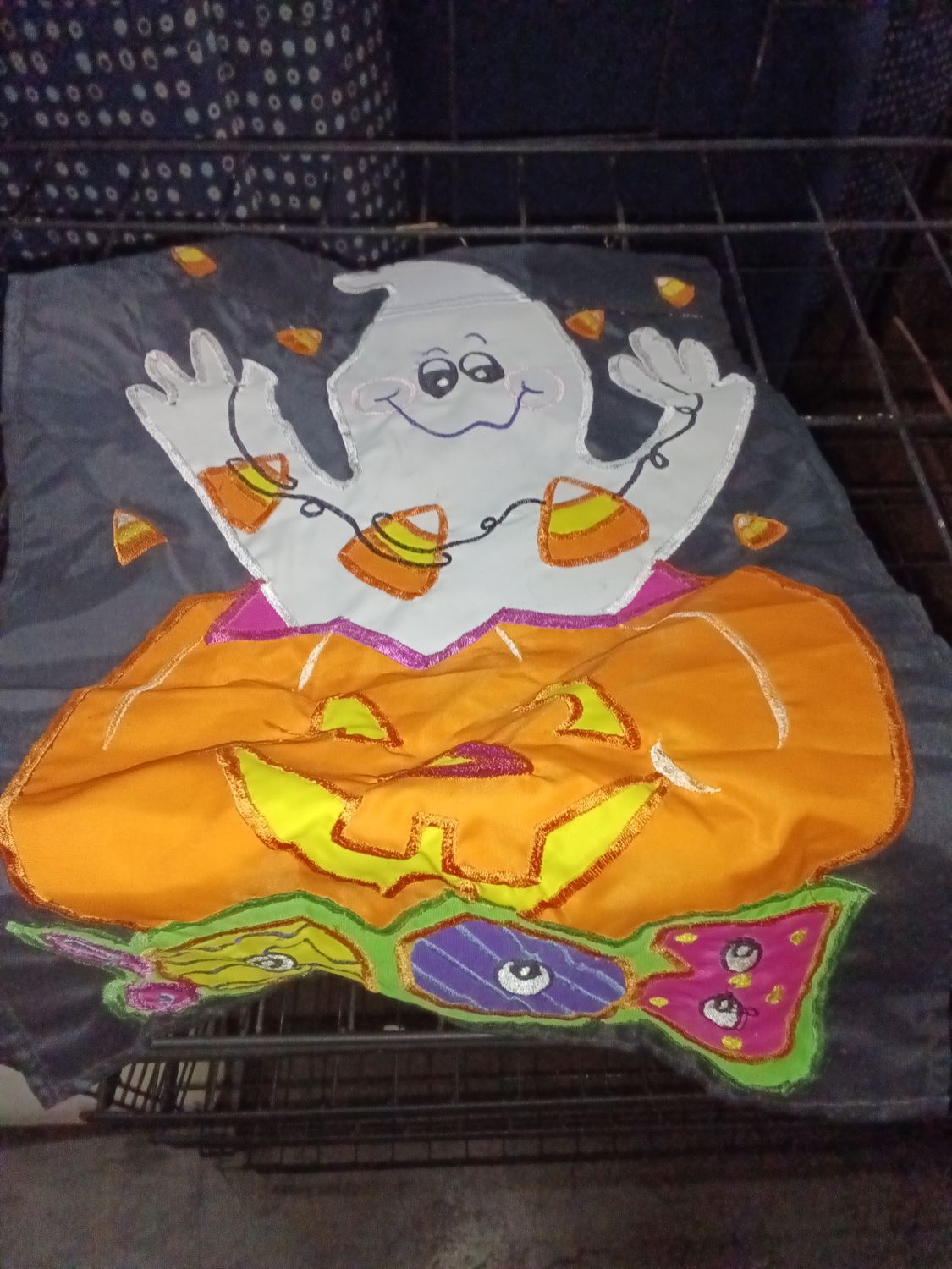vintage Halloween house flag