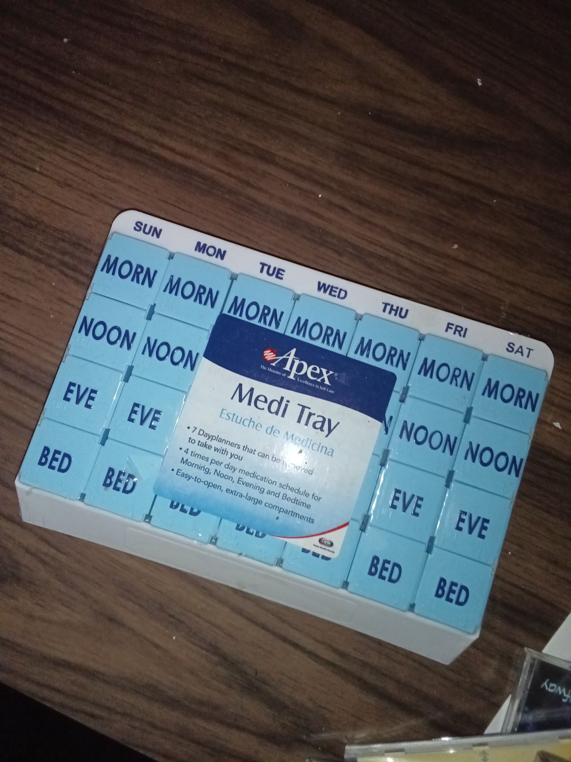 Apex Medi-Tray 7-Day Pill Organizer