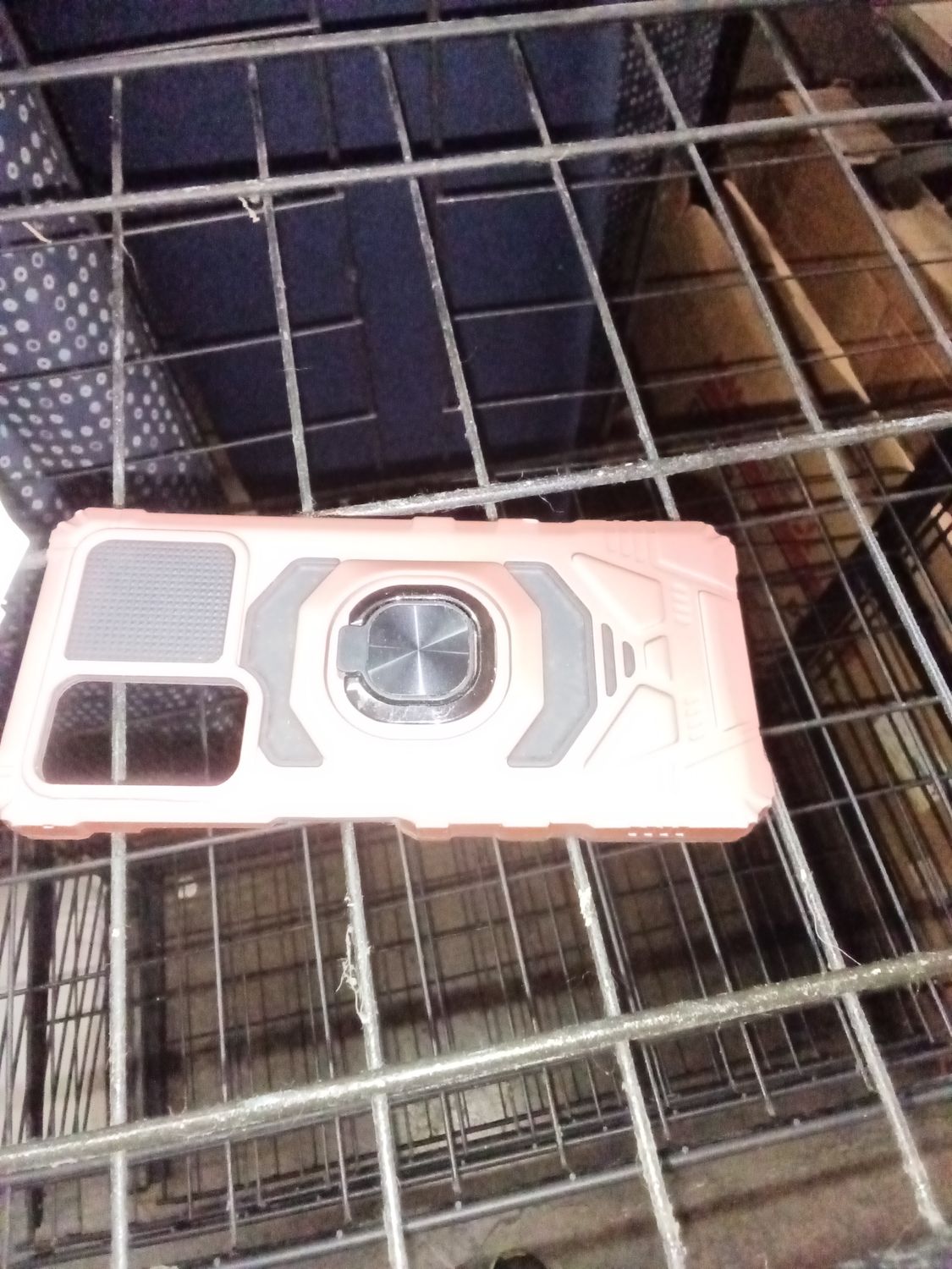 rose gold heavy-duty rugged armor phone case