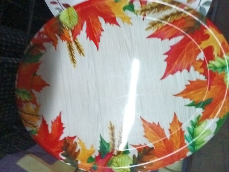 Autumn leaves melamine serving platter