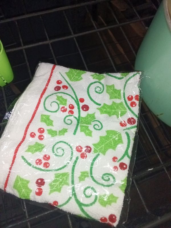 Christmas Holly Berry Hand Towel