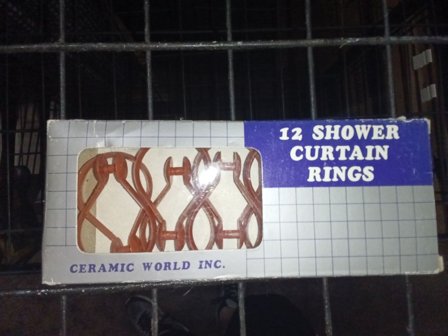 Vintage Ceramic World Inc. 12-Piece Plastic Shower Curtain Rings
