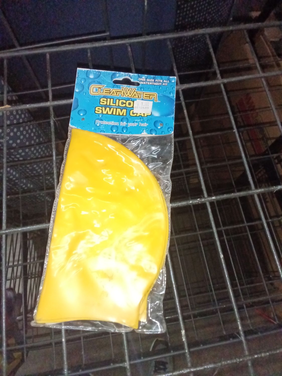 ClearWater Yellow Silicone Swim Cap