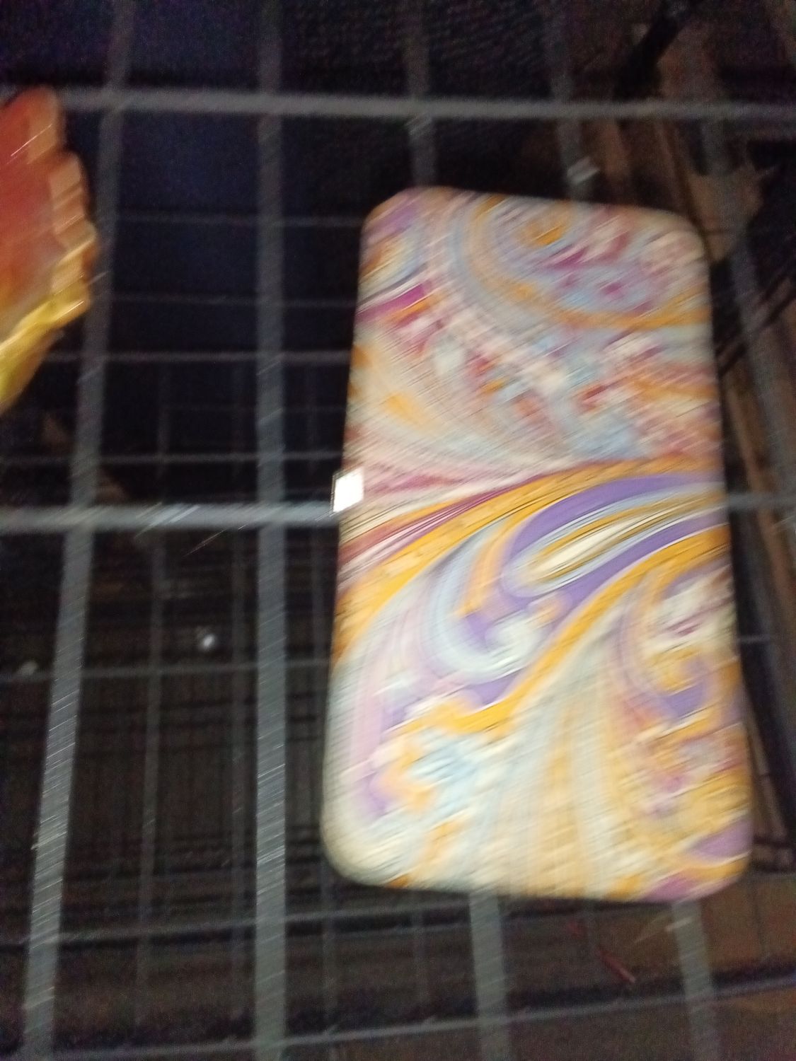 Paisley Printed Hard Shell Clutch Wallet