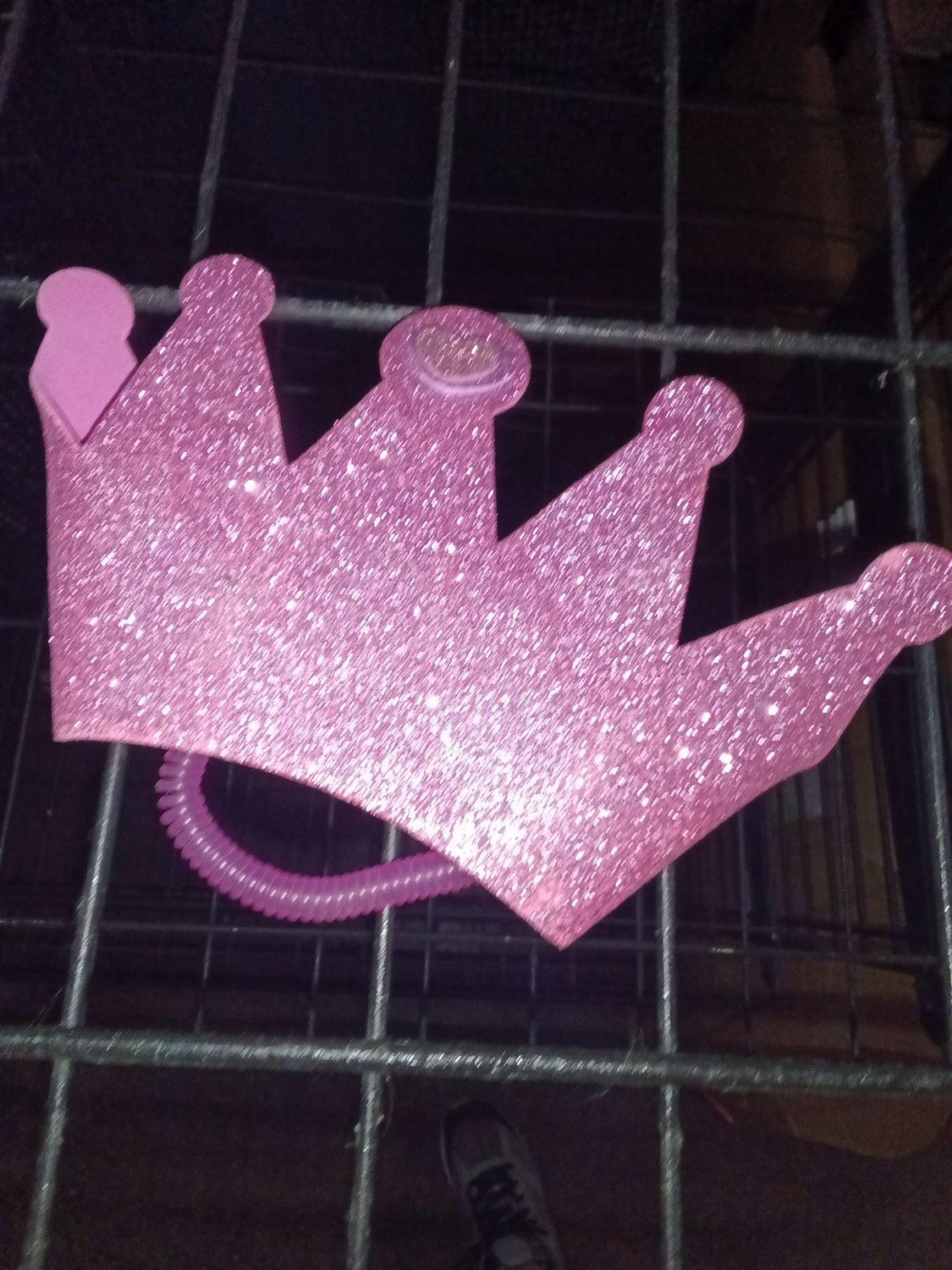 Pink Glittery Novelty Princess Crown Headband