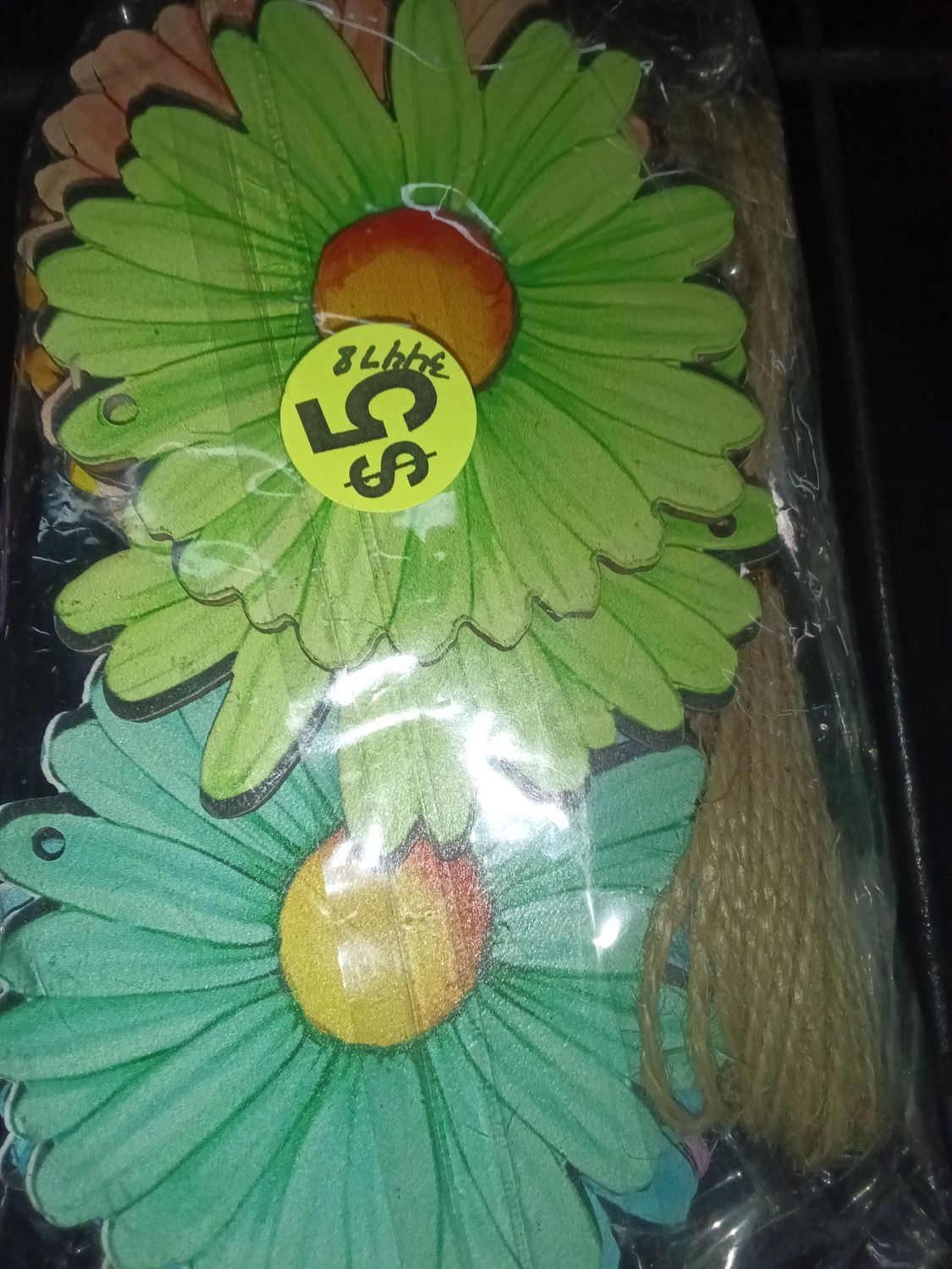 Wooden Flower Garland Hanging Decor Set