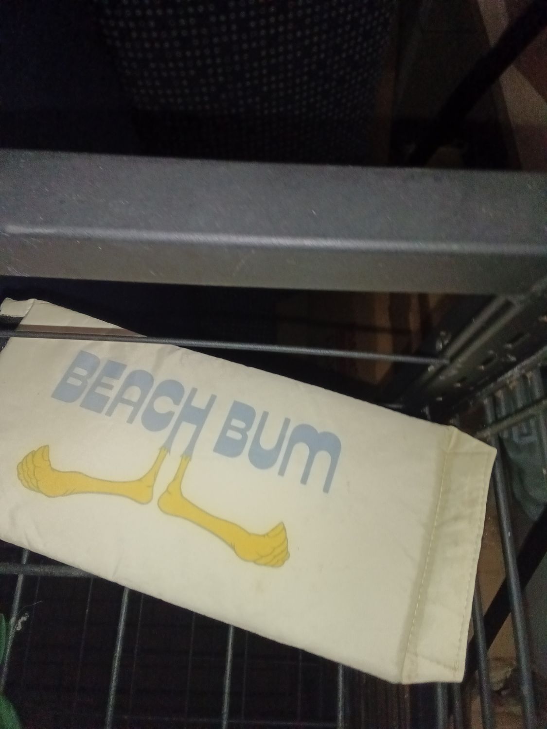 Beach Bum" Canvas Drawstring Storage Pouch