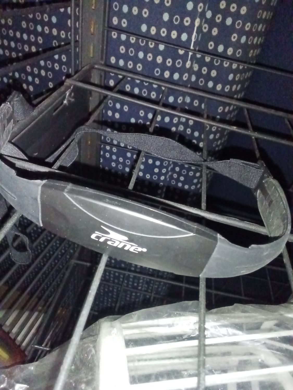 Crane Black Sports Fitness Running Headband