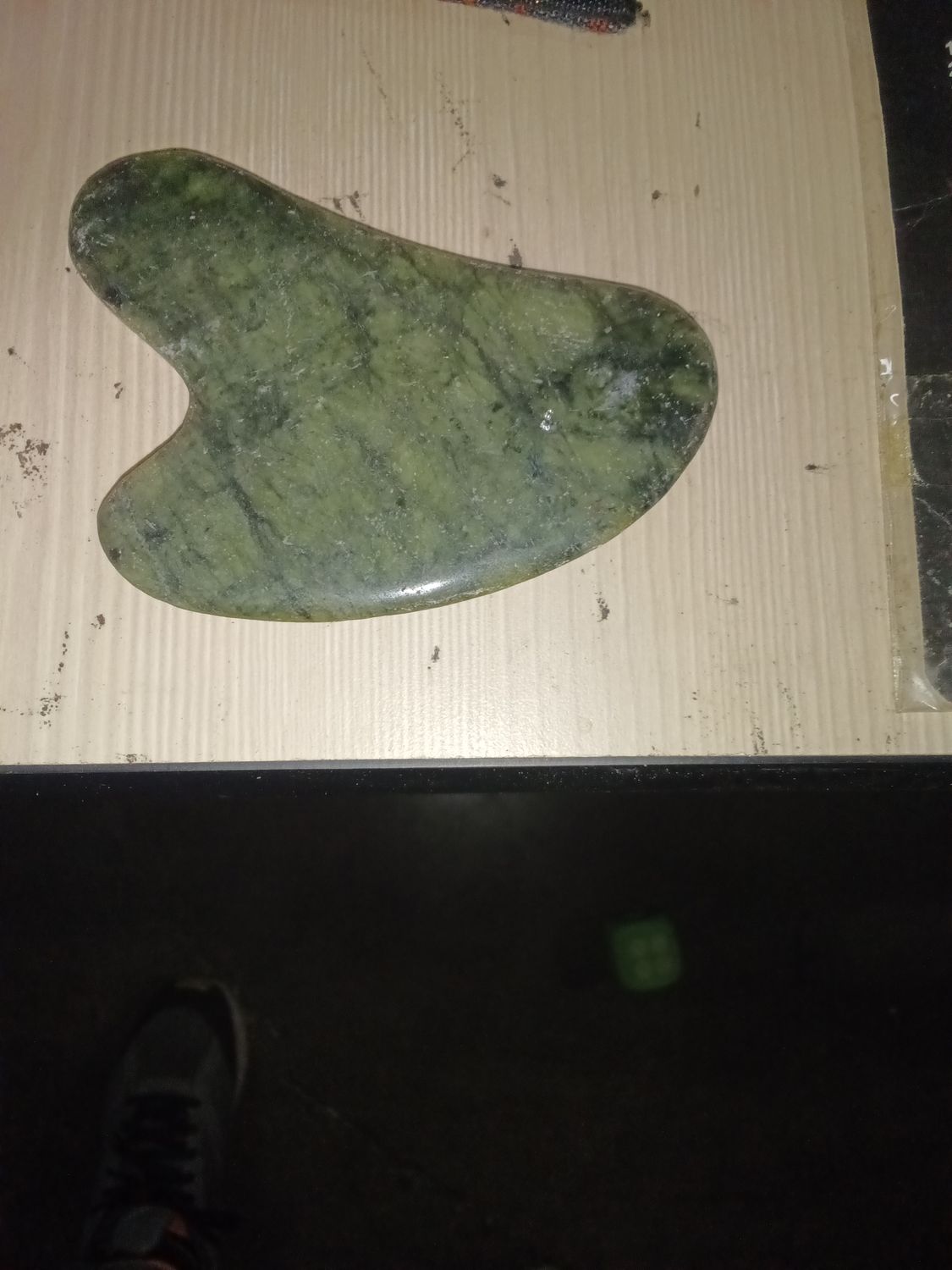 Natural Green Jade Gua Sha Facial Massager Stone