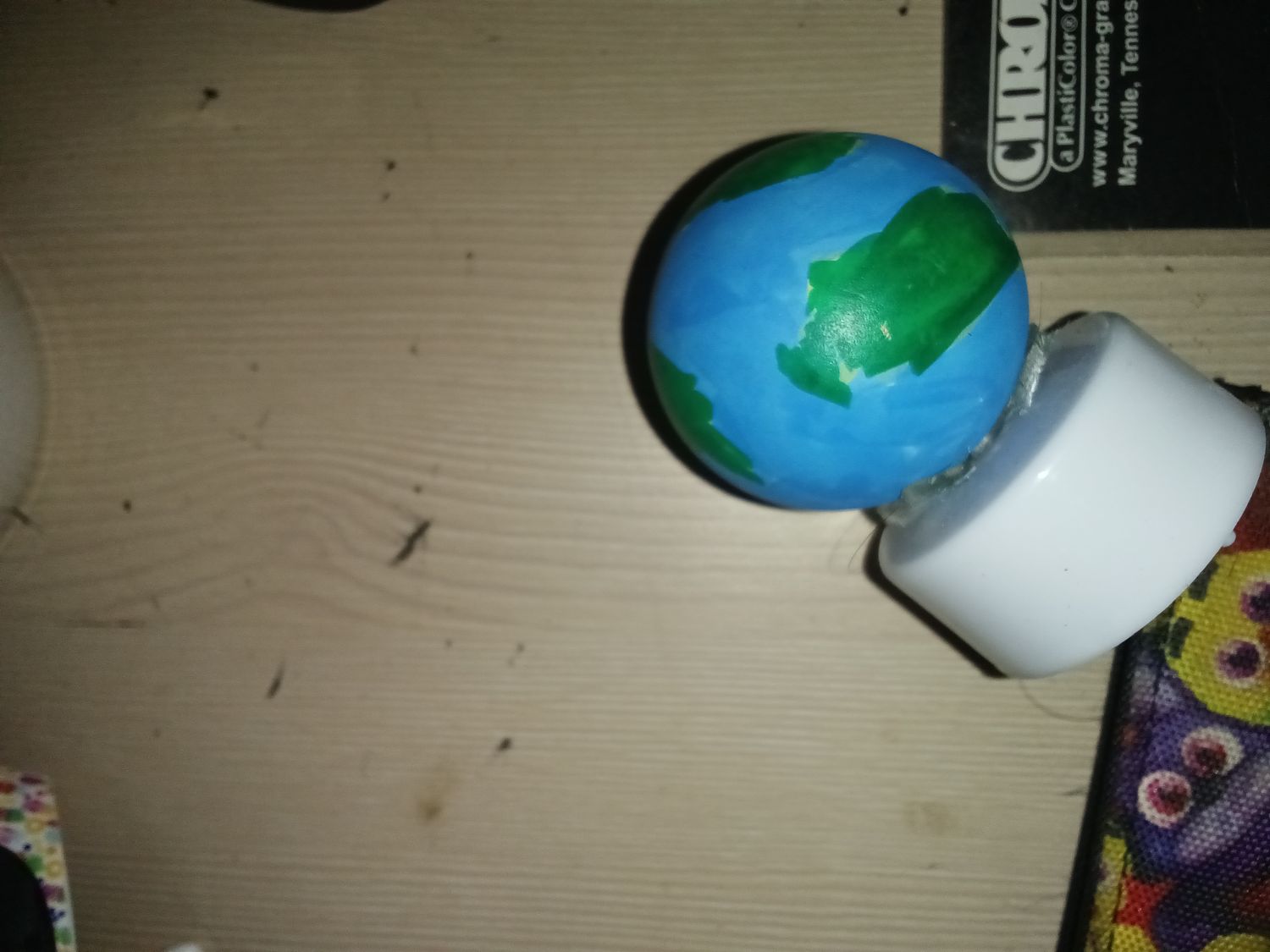 Hand-Painted Miniature Earth Globe Novelty Desktop Toy