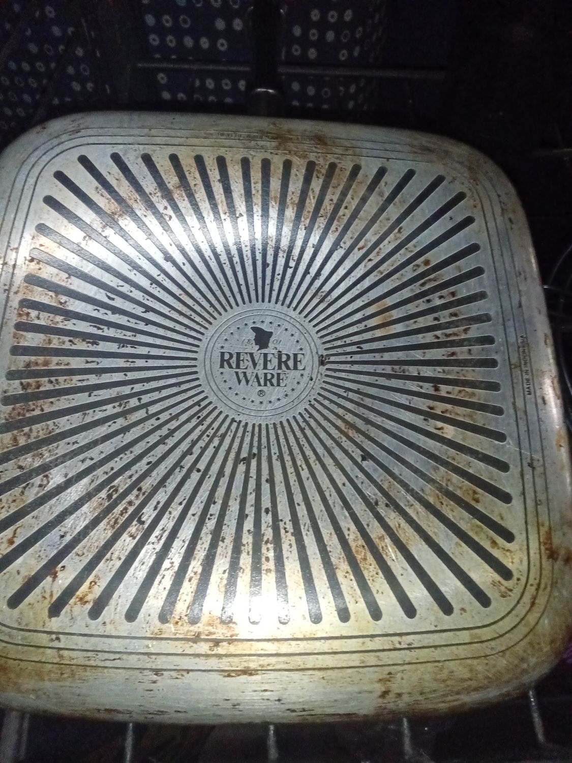 Revere Ware 2-Quart Non-Stick Square Saucepan / Griddle Pan