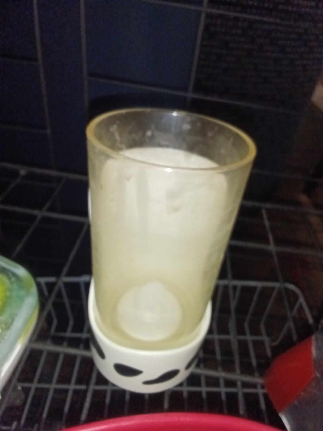 Tall Clear Glass Tumbler Candle with Cow-Print Base Holder