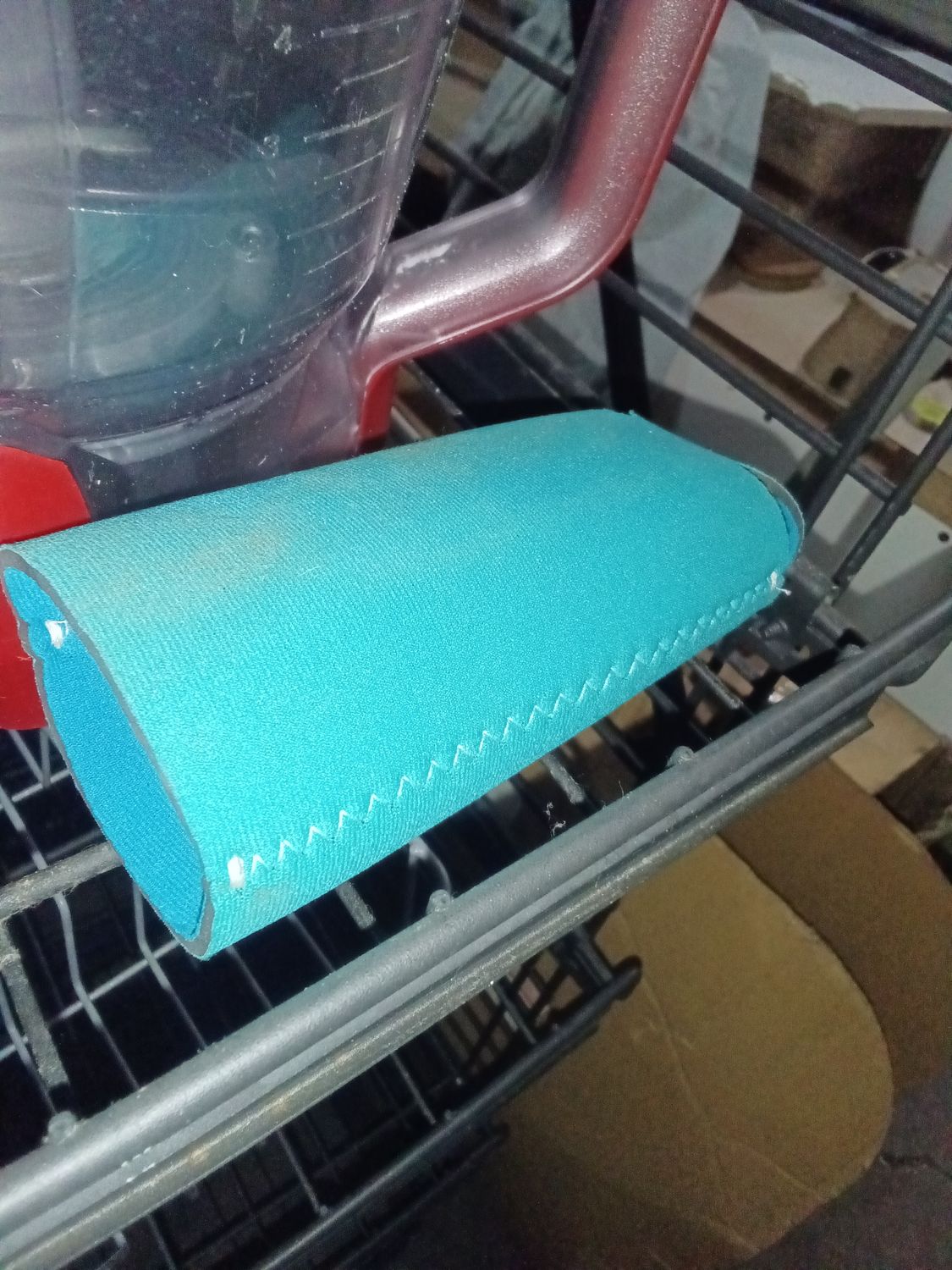 Teal Blue Flexible Neoprene Can Cooler Koozie Sleeve
