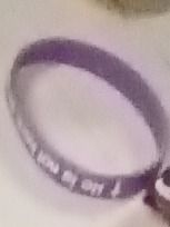 Purple Rubber / Silicone Stretch Wristband
