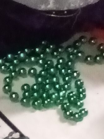 Emerald-Green Costume Beads