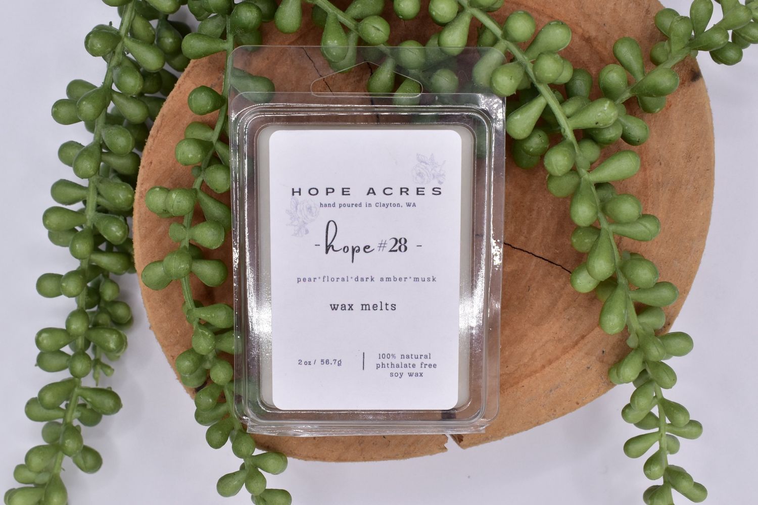 hope #28 Bright/Fruity pear*agave*rose*marine*cherry blossom*dark musk - Wax Melts 2oz