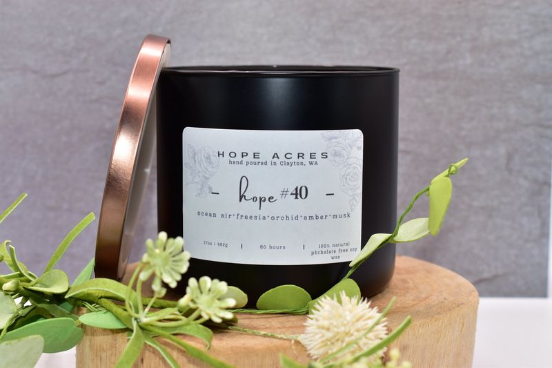 hope #40 Vacation Vibes freesia*orchid*amber*musk - Soy Candle