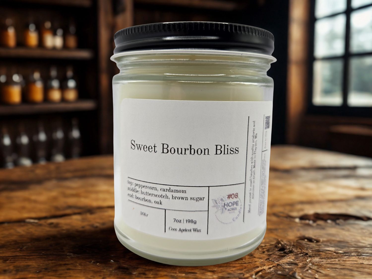 #08 Sweet Bourbon Bliss, Colour: Clear, Size: 7oz