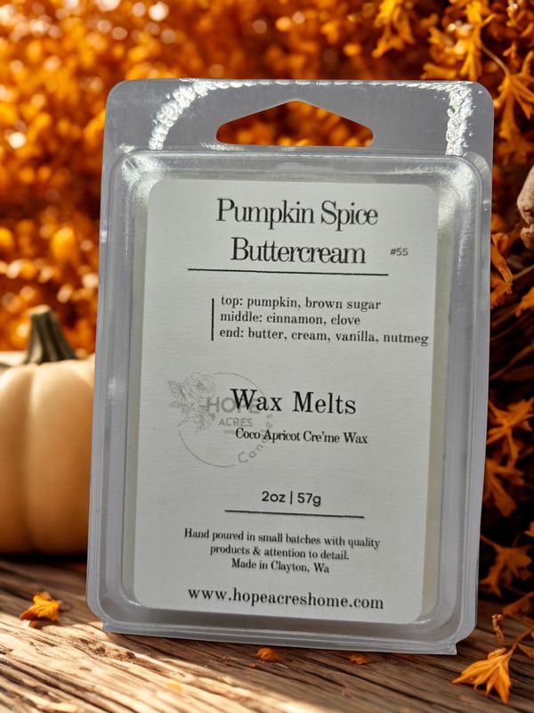 #55 Pumpkin Spice Buttercream 2oz Wax Melt