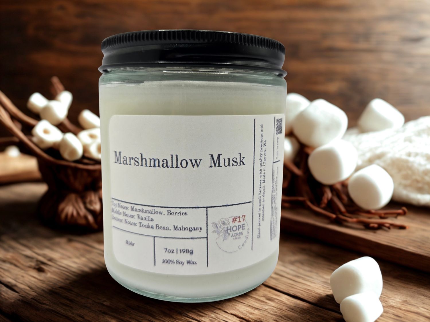 #17 Marshmallow Musk, Colour: Clear, Size: 7oz