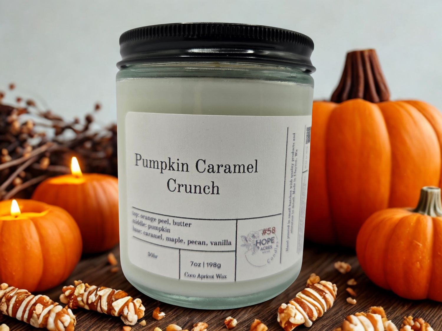 #58 Pumpkin Caramel Crunch, Colour: Clear, Size: 7oz