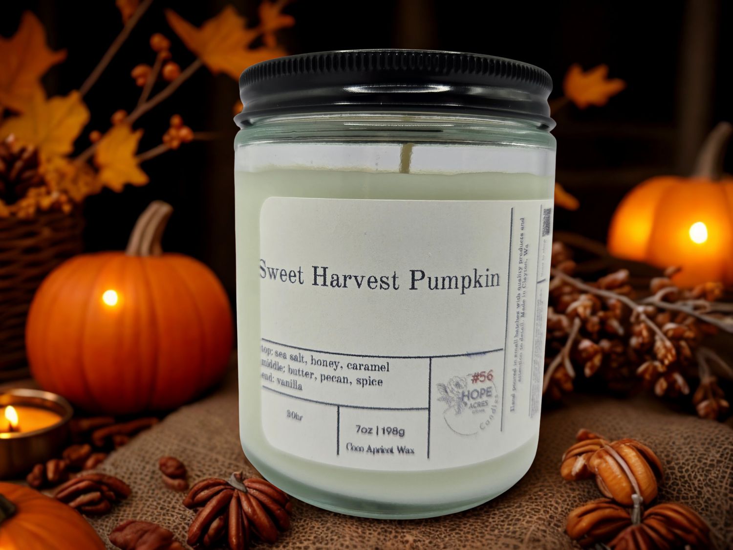 #56 Sweet Harvest Pumpkin, Colour: Clear, Size: 7oz