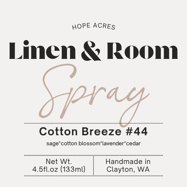 4oz Linen &amp; Room Spray -Cotton Breeze #44