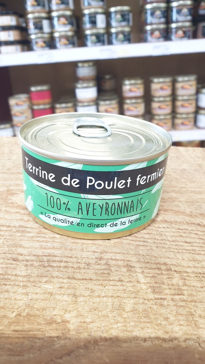 Terrine de poulet fermier Aveyronnais 180g