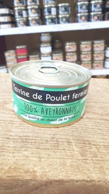 Terrine de poulet fermier Aveyronnais 180g