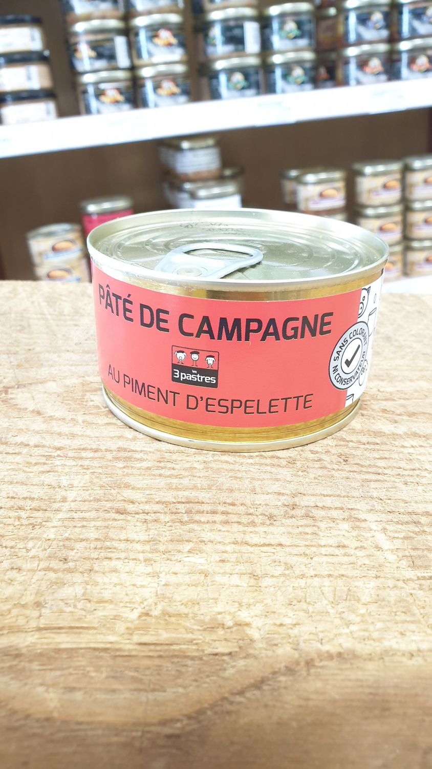 Pâté de campagne au piment d'Espelette 200g