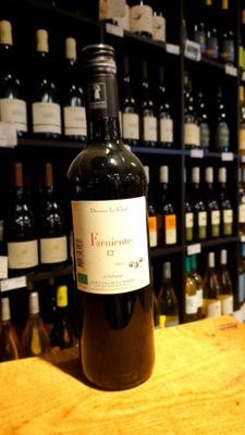 Vin rouge cuvée Farniente (léger 12°). Bio. IGP Collines de la Moure. 75cL.