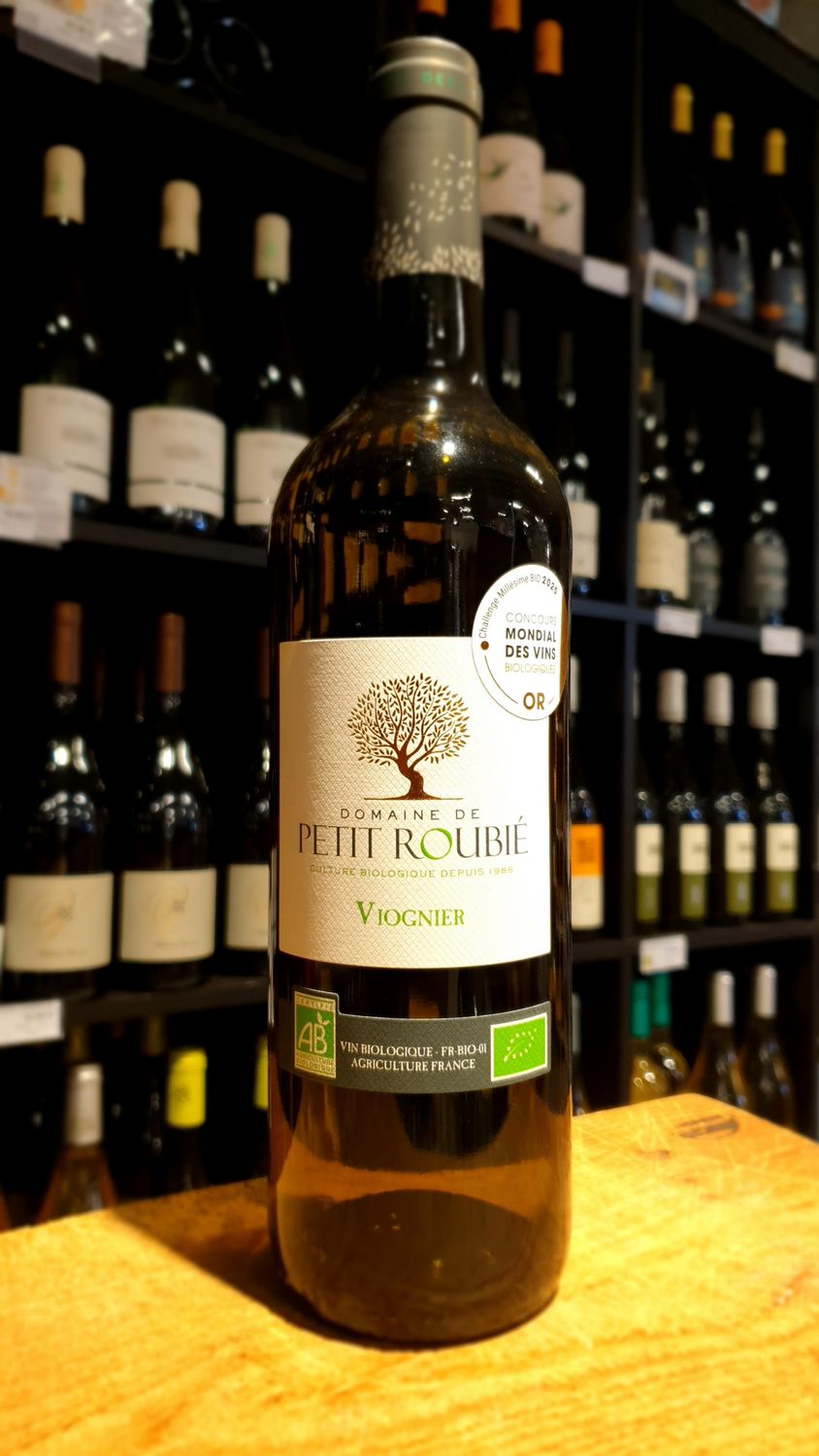 Vin blanc. 100% Viognier (monocépage). Bio. IGP Pays d'Hérault. 75cL.