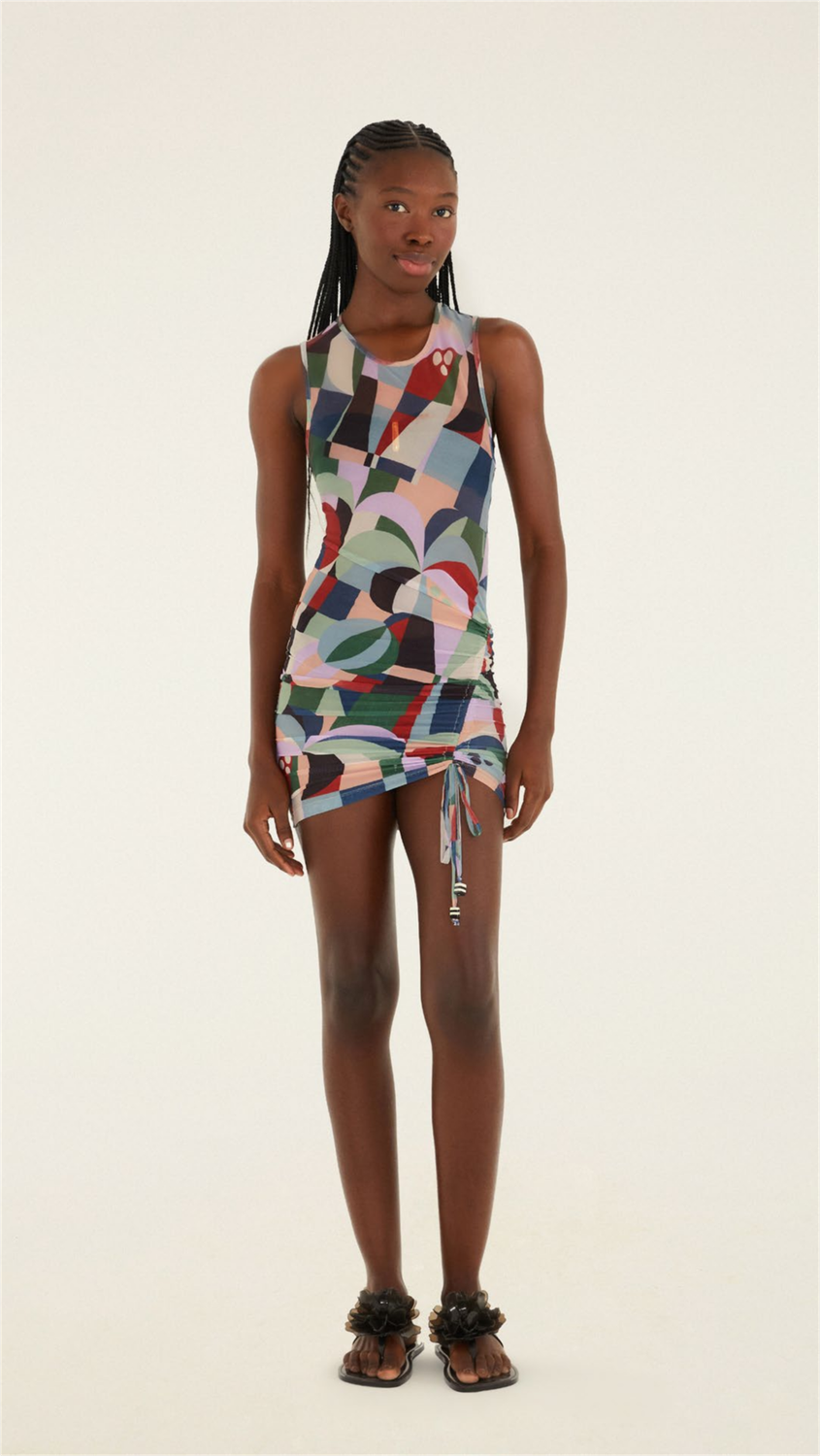 Farm Rio Vestido de tul de Recanto dos Coqueiros