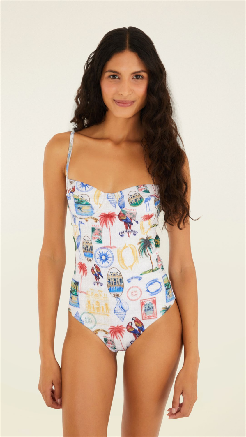 Farm Rio Entero Tropical Vintage