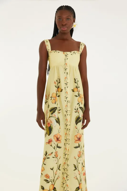 Farm Rio Vestido Largo Bosque Chic