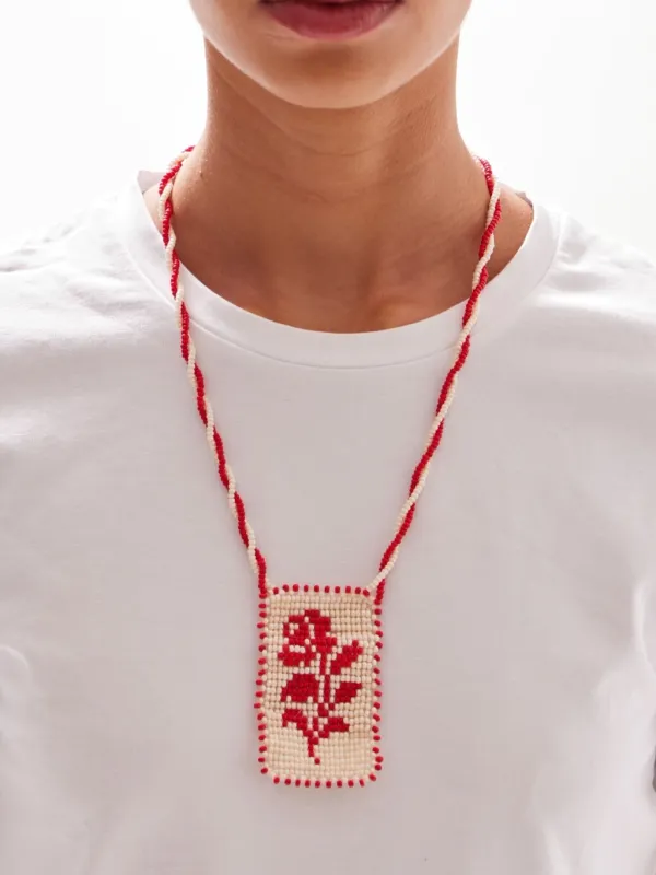 Collar Cuadro de Flor