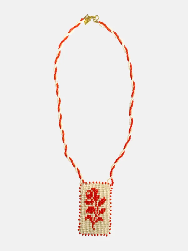 Collar Cuadro de Flor