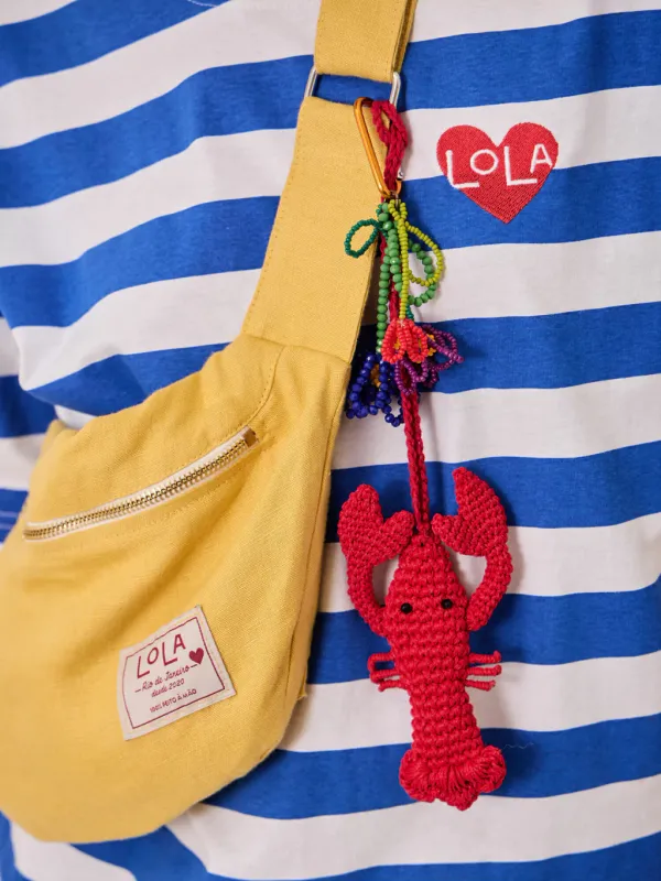 Bag Charm Langosta Croché