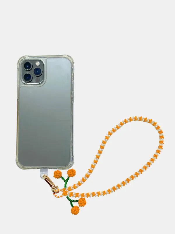 Cuerda Celular Corta Naranja