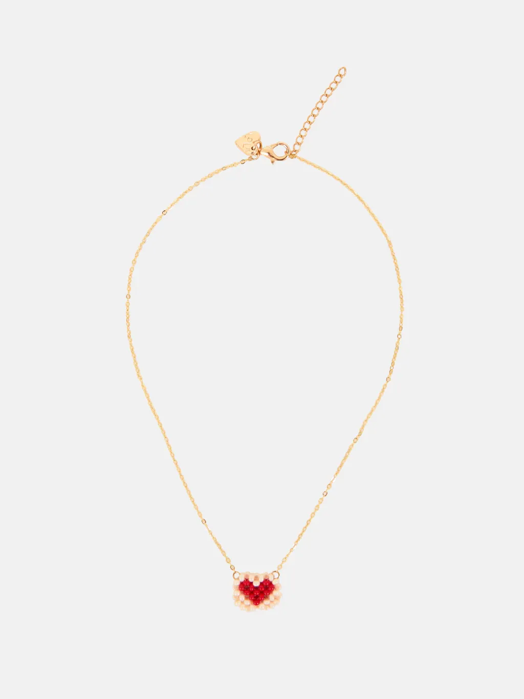 Collar Carta Coração Corrente Metal