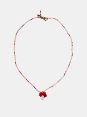 Collar Clásico Cogumelo Miçanga