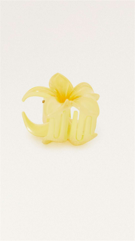 Pinza Mini Flor Amarilla
