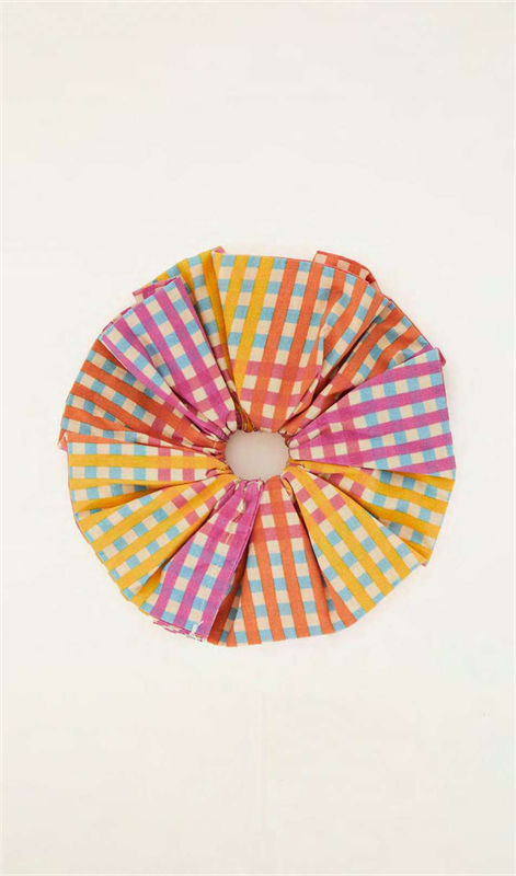 Scrunchie Summery Plaid Multicolor