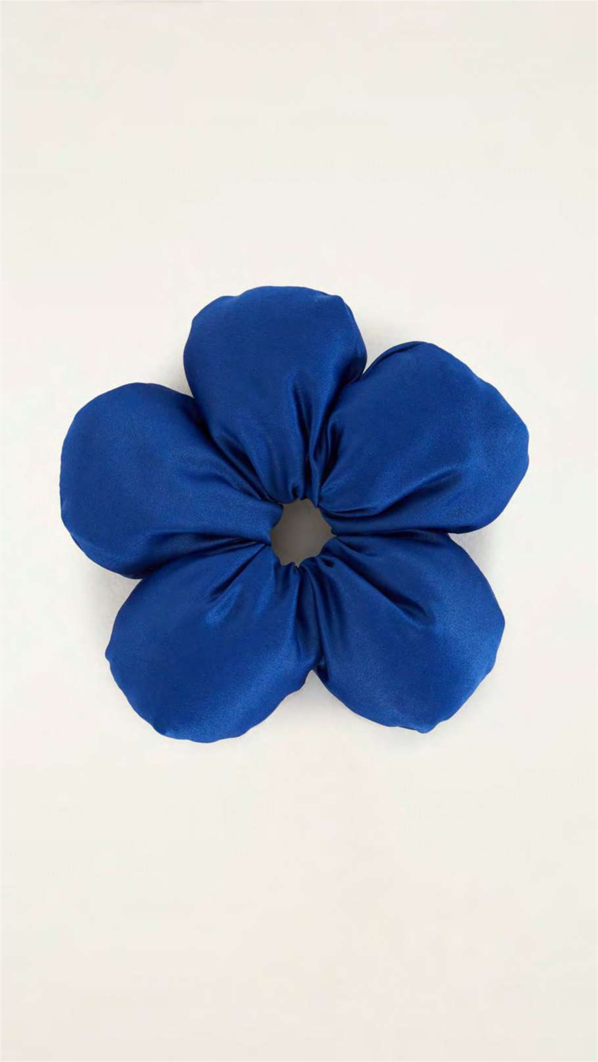 Scrunchie Puffer Azul