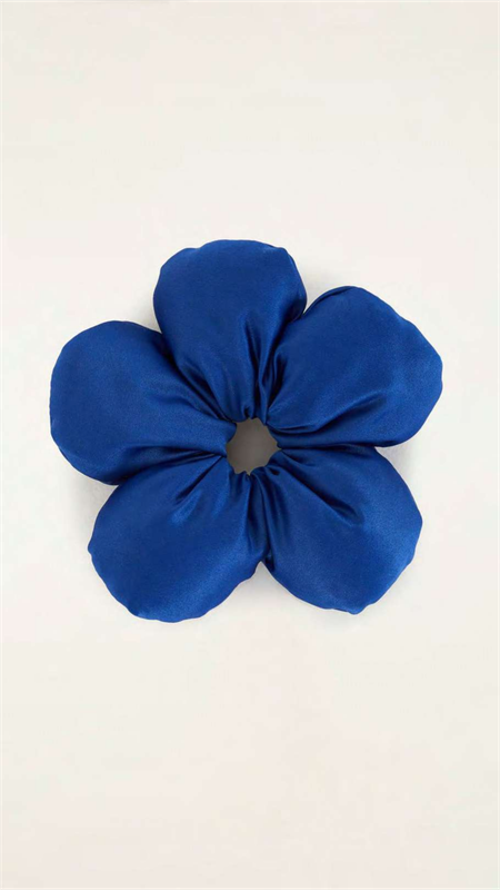 Scrunchie Puffer Azul