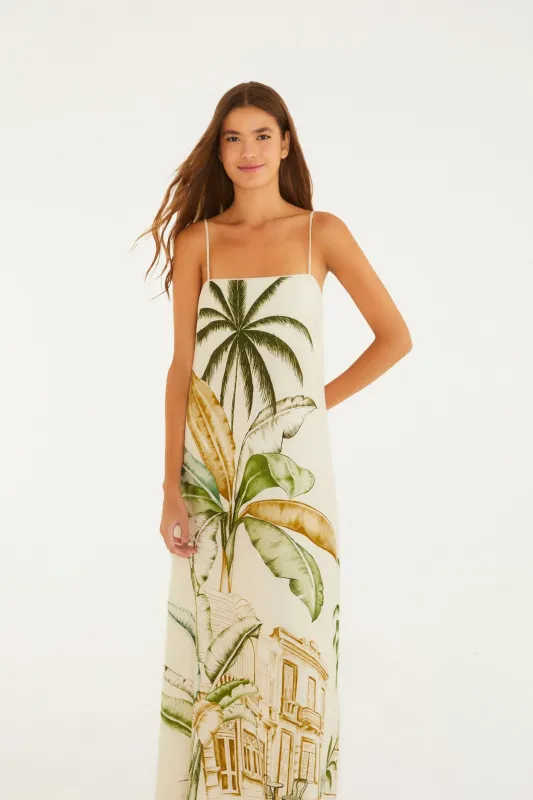 Farm Rio Vestido Midi Teresa