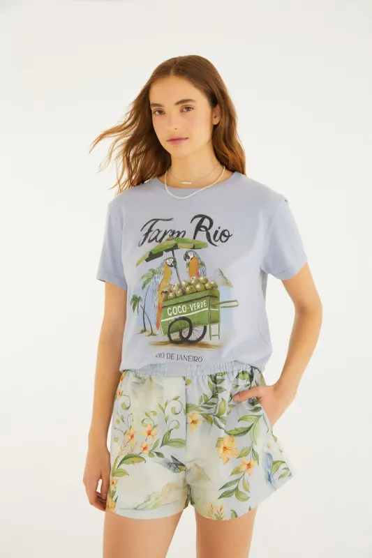 Farm Rio Franela Coconut Cart Fit